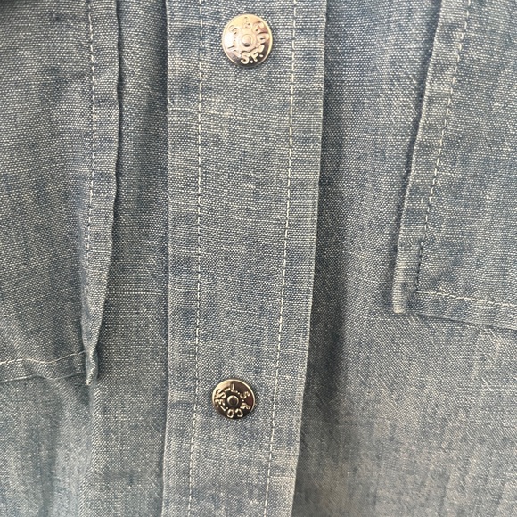 Very Rare 70s Vintage Levi’s For Gals Snap Front Denim Shirt - Picture 5 of 6